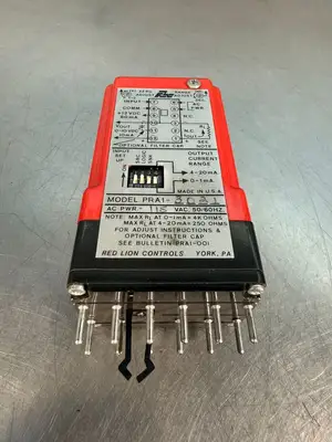 Red Lion PRA1-3021 Controls Signal Converter Ac Pwr 115Vac 50/60Hz (9.3.5)