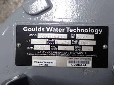 USED GOULDS WATER TECHNOLOGY 2GA31K4DD