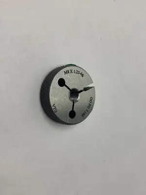 New | in-Stock VERMONT GAGE THREADED RING INSPECTION GAUGE M8X1.25-6G GO PD 7.160 Pin & Plug Gages Michigan US | Maverick Industrial Sales #1122786