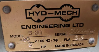 1994 HYD-MECH S-20 SERIES II Saws, Saws, Band, Horizontal | Holland Equipment Hunters, Inc. (7)