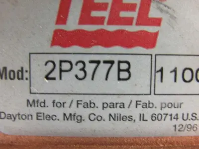 Teel 2P377B Self Priming Motor Driven Chemical Pump 1-1/2" Ports