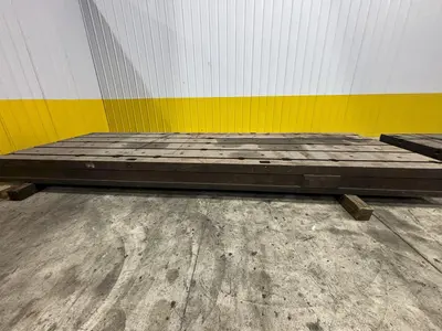 77" X 226" X 13-3/4" HIGH T-SLOTTED FLOOR LAYOUT PLATE: STOCK #11259