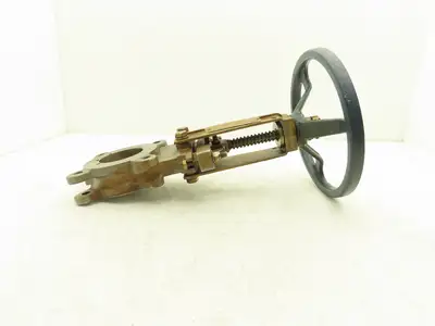 Fabri-Valve C67 Knife Gate Valve Size 3 Bi-Directional Rising Stem 316 Stainless