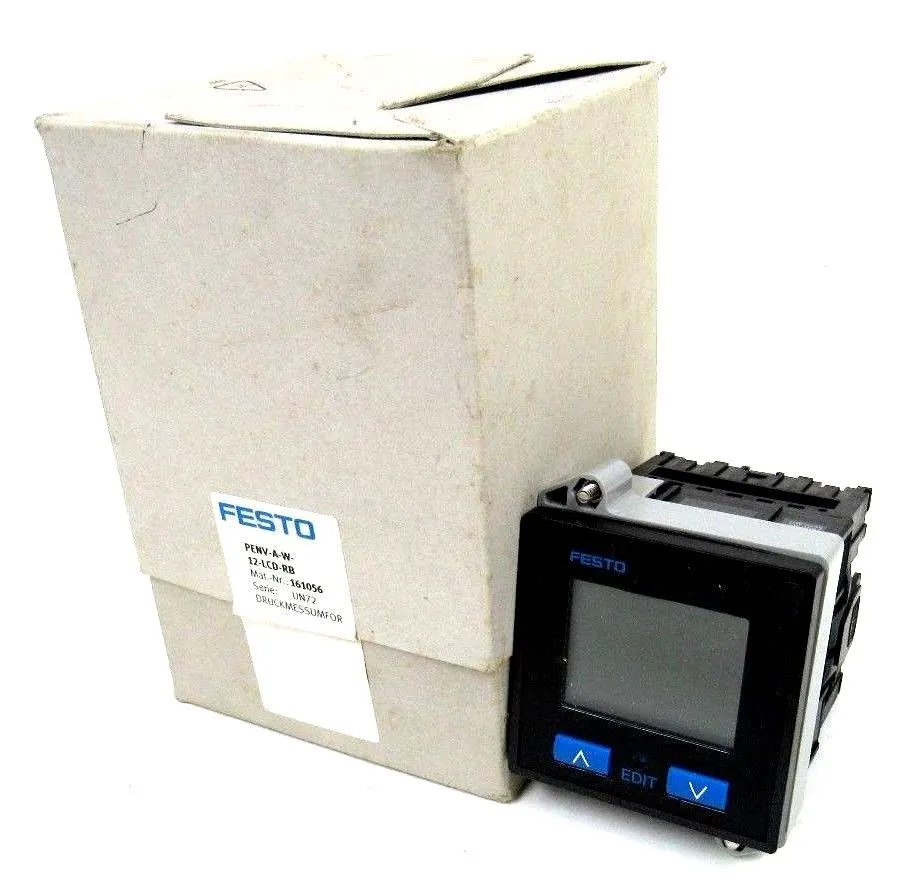 NEW FESTO PENV-A-W-12-LCD-RB PRESSURE TRANSDUCER PENVAW12LCDRB 161056