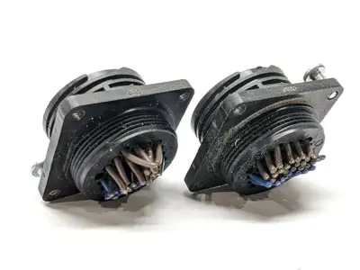 206306-1 | TE  Connector Housing 37 Position AMP CPC Receptacle LOT OF 2 - Used