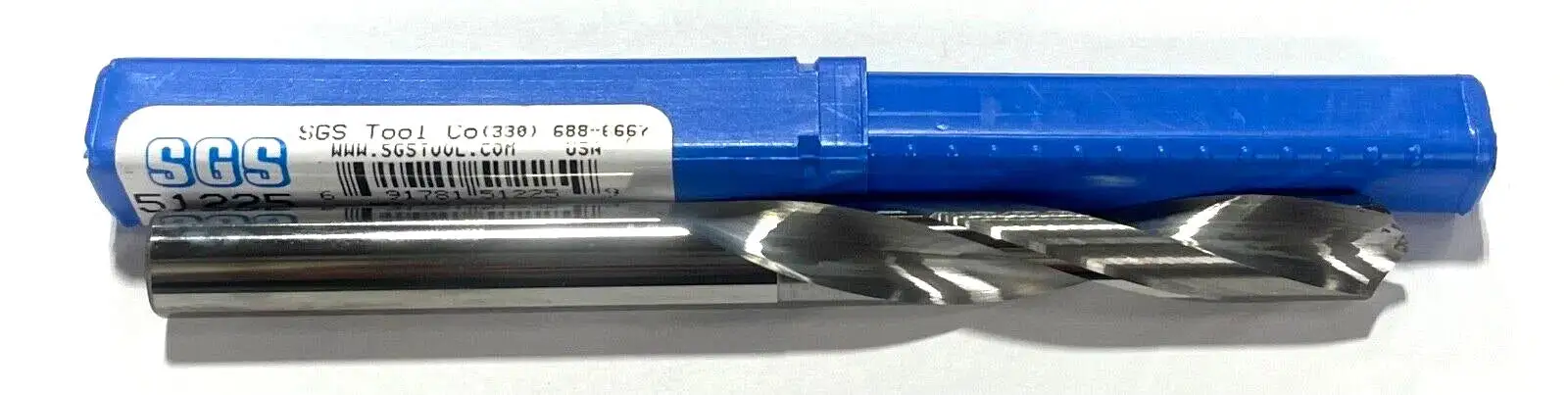 SGS Letter Y Solid Carbide Drill 5xD 2 Flute 118° Point Angle USA Made 51225