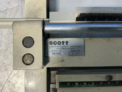 Used SCOTT MACHINE SM560 Engravers Ohio US | HGR 24 #1455440