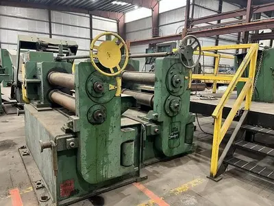 48" x .312" x 30,000# Loopco Slitting Line with 3 Heads and Banding Line Components