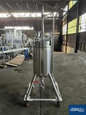 Used GS Stainless, Inc. 100 Liter GS Stainless Receiver Tank, S/S, 15# Stainless Steel Tanks Ohio US | Federal Equipment Company #126687
