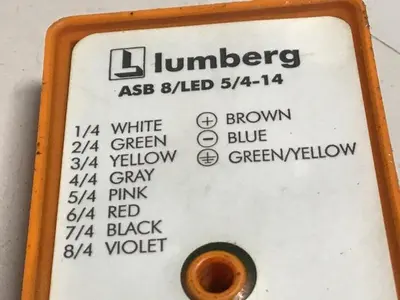 Used LUMBERG ASB 8/LED 5/4-14 Misc Electrical & Power Parts Michigan US | Ideal Machinery #1277121