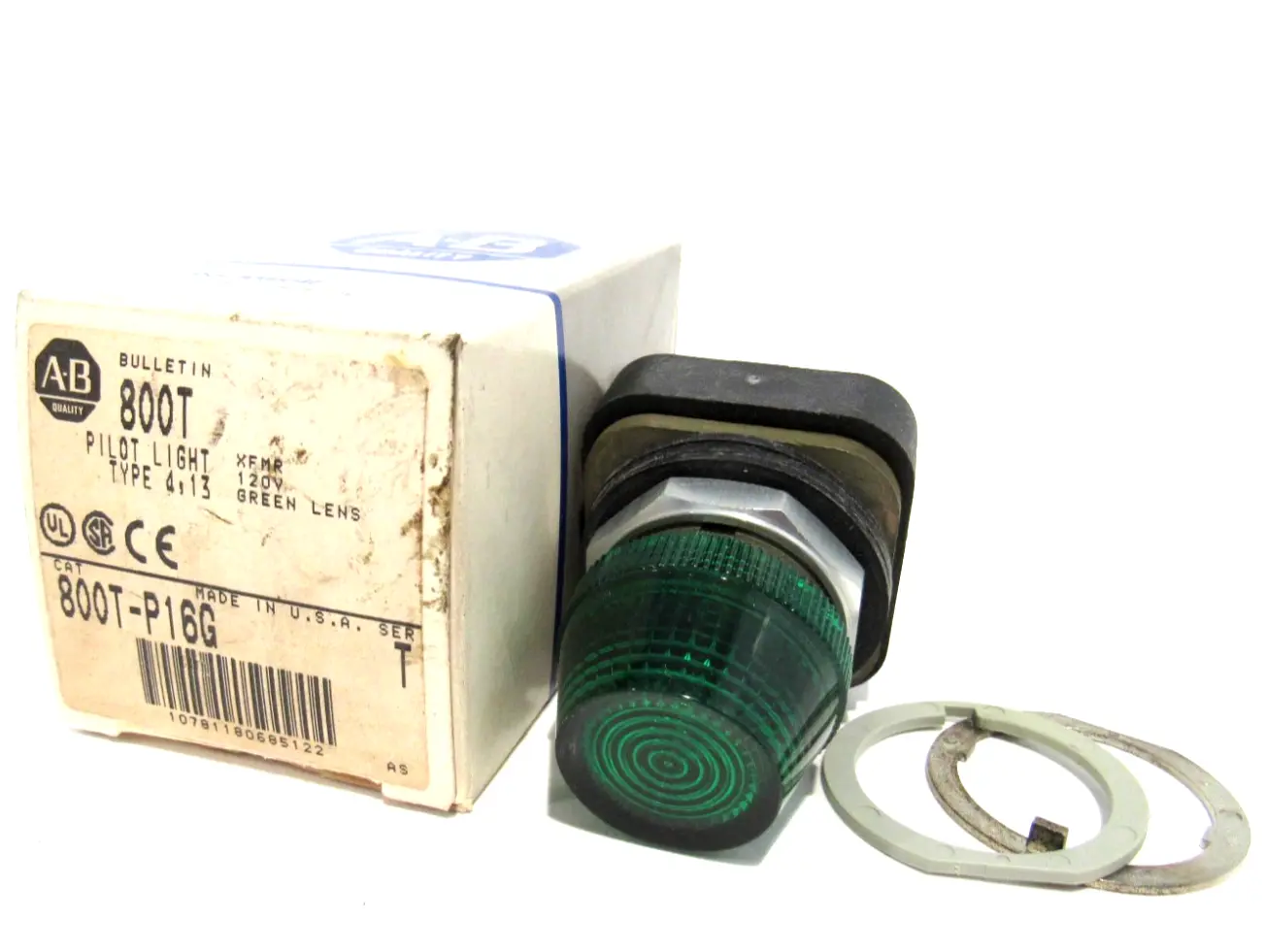 ALLEN BRADLEY 800T-P16G PILOT LIGHT SER.T 800TP16G NEW SURPLUS