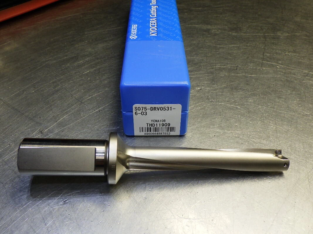 Kyocera .5313" Coolant Thru 6xD Indexable Drill S075-DRV0531-6-03 (LOC3531)