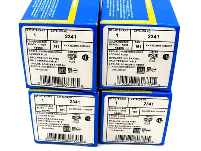 NEW LOT OF 4 LEVITON 2341 LOCKING PLUG
