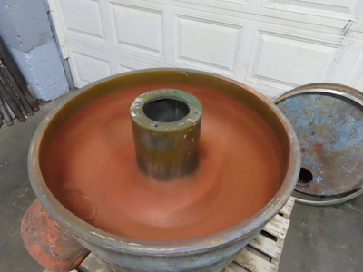 Sweco Vibro-Energy Vibratory Grinding Mill, Model DM-3, Polyurethane Lined