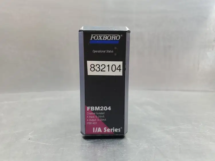 Used Foxboro FBM204 I/A Series 4-IN/4-Out Module, P0914SY, 0-20mA PLC Input & Output South Carolina US | Palmetto Automation #1542748