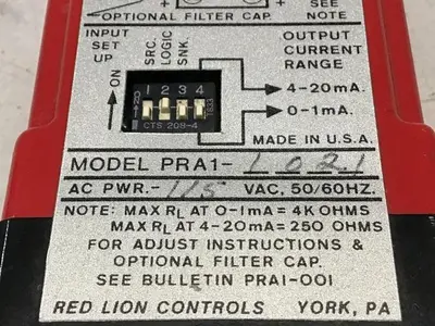 USED RED LION CONTROLS PRA1-1021