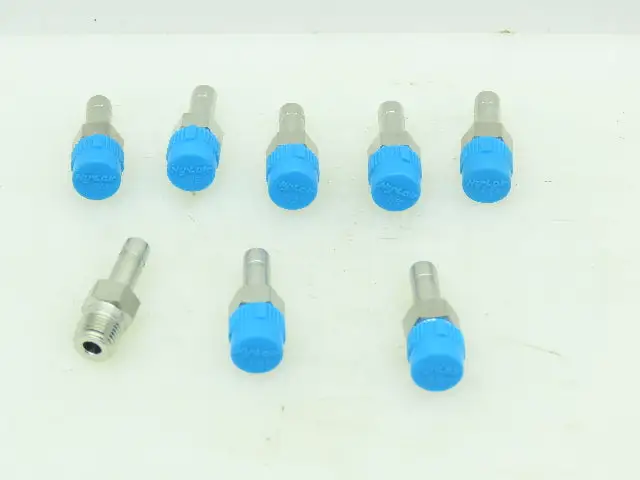 Hy-Lok Stainless Male Adapter Fitting  1/4" Tube x 1/8" NPT Pipe  LOT OF 8
