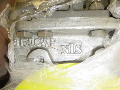 NIS 8"-150 Knife Gate Valve Air Operated 316 Stainless , Unused Condition