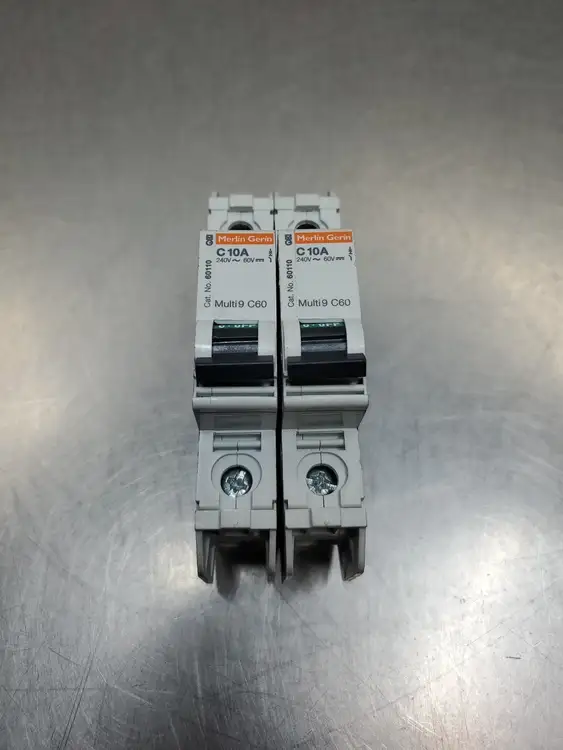 Used Merlin Gerin 60110 MULTI 9 C60 Circuit Breaker, 10A, Lot of 2 Circuit Breakers South Carolina US | Palmetto Automation #1150728