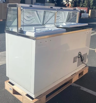 171-0086 68” Self Contained Ice Cream Dipping Cabinet