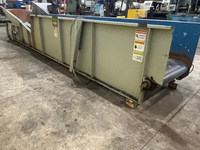 36" WIDE X 240" LONG NEXGEN INCLINED RUBBER BELT CONVEYOR:  STOCK #24239