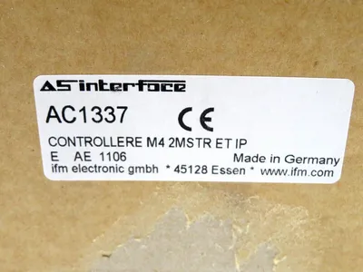 NEW IFM EFECTOR AC1337 AS-I CONTROLLER M4 2MSTR ET IP