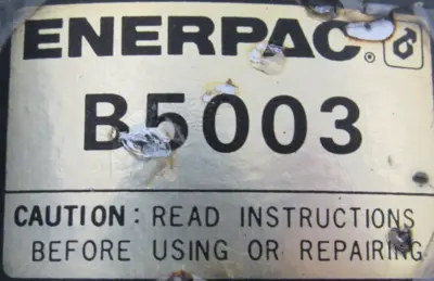 USED ENERPAC B5003 AIR HYDRAULIC BOOSTER