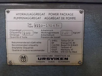 10' X 14 GAUGE PULLMAX URSVIKEN HYDRAULIC POWER SHEAR: YOBRO #25207