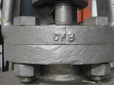 6" Aloyco Stainless Steel Gate Valve Class 150 CF8M Rising Stem No Handle Used