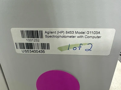 Agilent HP 8453 UV-Vis Spectrometers & Spectrophotometers | Fram Fram LLC (22)