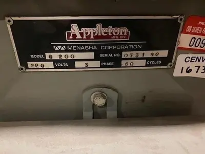 APPLETON MENASHA NODEL S200 120" LONG CORE CUTTER, 5" DIA.