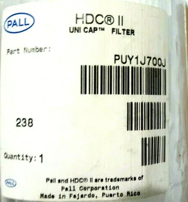 2 NEW PALL PUY1J700J HDC II UNI CAP FILTERS
