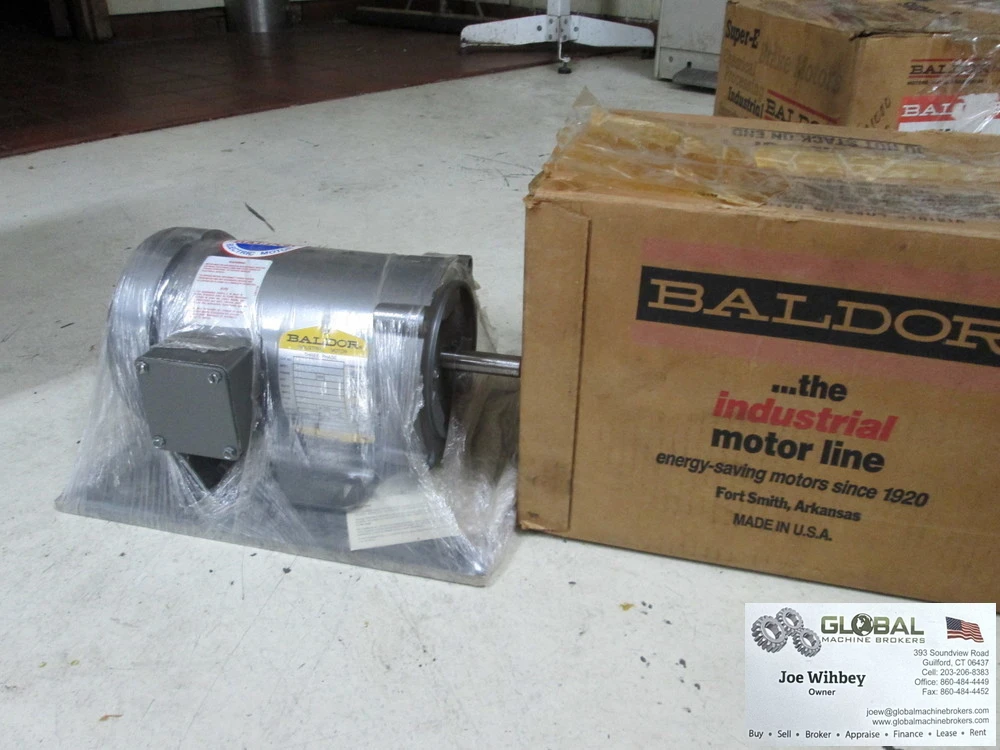 Baldor Industrial Motor CM3537 Three Phase 0.5HP, 3450RPM, 230/460Volt, 56C Frame