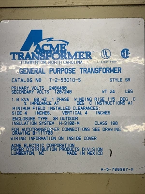 USED Acme T-2-53010-S