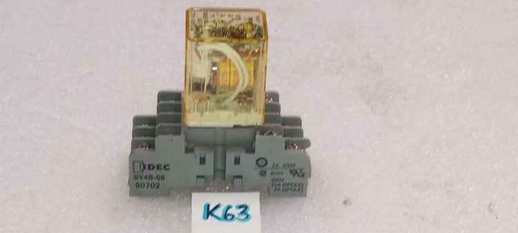 Used IDEC idec sy4s-05 socket and relay ry4s-ul Relays & Switches Arizona US | ASSET CONVERSION SPECIALISTS, INC. #307020