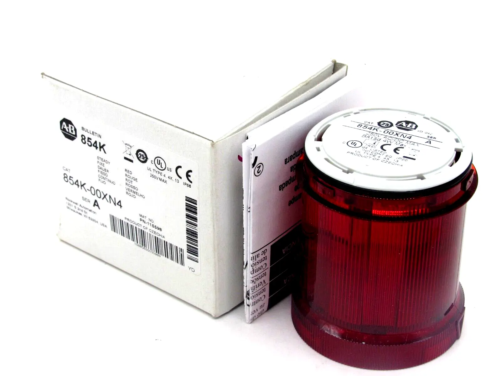 NEW ALLEN BRADLEY 854K-00XN4 STACK LIGHT 854K00XN4