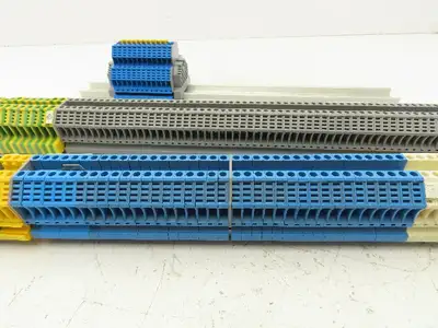 Morsettitalia Terminal Block Fuse DIN Rail 600V 30A 24-10AWG Lot of 162