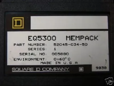 SQUARE D 52045 062 50 Weld Control Module Used