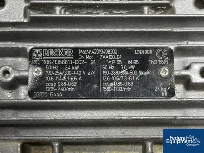 USED Becker Becker Vacuum