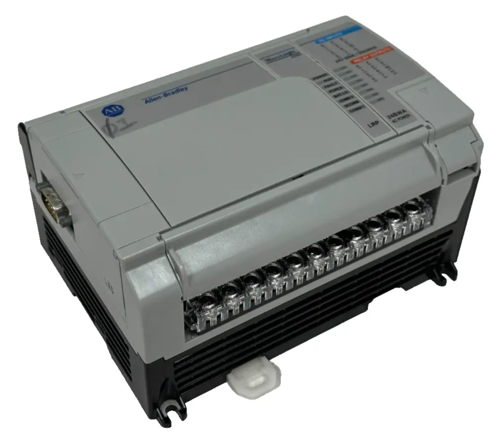 USED ALLEN BRADLEY 1764-24BWA BASE UNIT W/ 1764-LRP PROCESSOR UNIT
