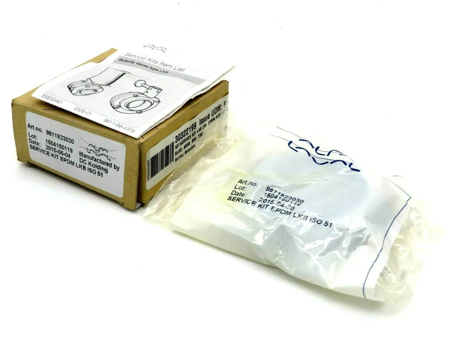 NEW ALFA LAVAL 9611923030 SERVICE VALVE KIT