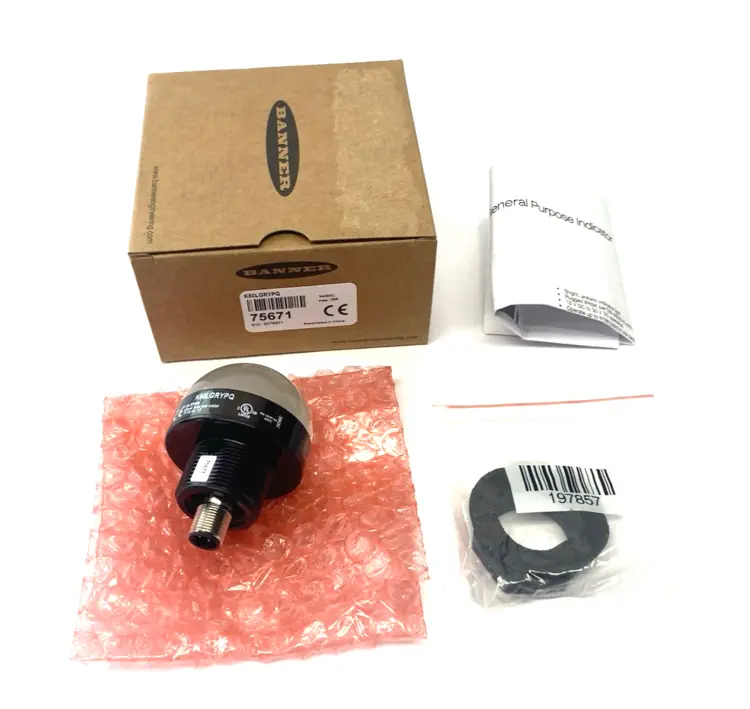 New | in-Stock Banner Engineering EZ-LIGHT Core Series 3-Color LED Touch Indicator, 50mm, 75671 Light Source Equipment Michigan US | Maverick Industrial Sales #1393320