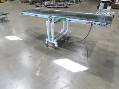 Gammerler 28"x8' 5" Slider Bed Conveyor 22" Flat Belt 125 FPM 480V Low Profile