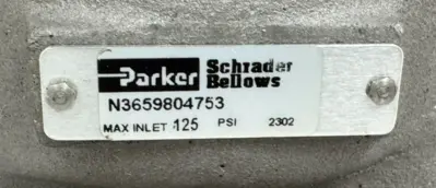 NEW PARKER / SCHRADER BELLOWS N3659804753 PILOT OPERATED VALVE K135804553