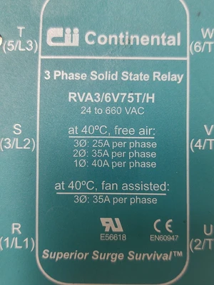 NEW Continental RVA3/6V75T/H