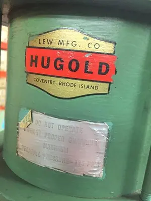 2845-220 Hugold Pneumatic 3 TON Press on Stand w/PLC Dual & Palm Controls