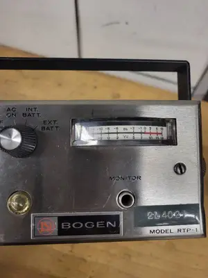 Bogen RTP-1 Portable Mixer Amplifier with VU Meter and Handle