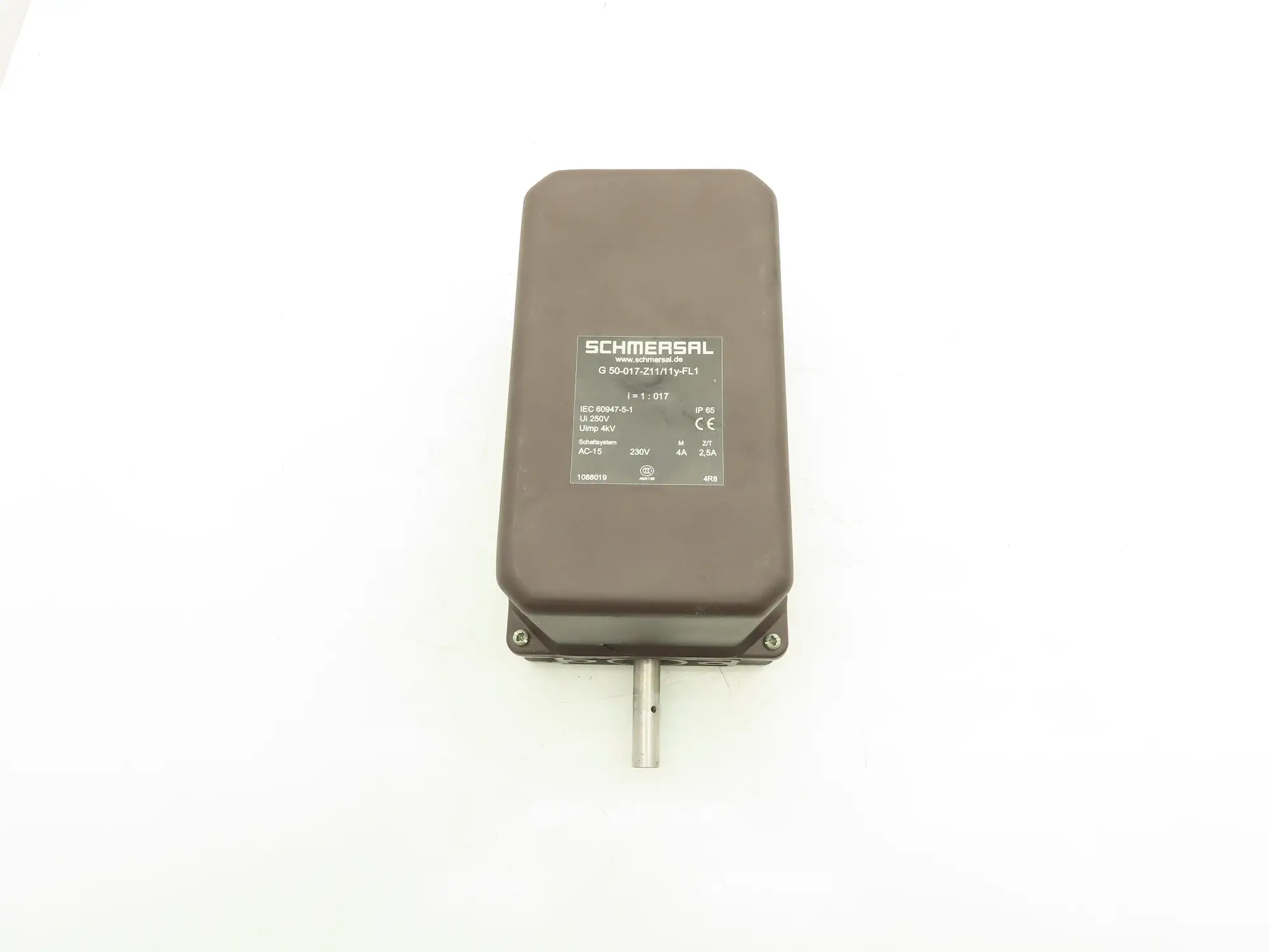 Schmersal G 50-017-Z11/11Y-FL1 Safety Gear-Switch 17:1 Ratio 12mm Shaft 250V