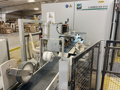 Weinig Optisaw System with Luxscan Combiscan and 3 Opticut 450 Quantum