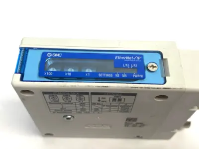 Used SMC EtherNet/IP Compact Serial Interface Unit PNP 24VDC PLC Input & Output Michigan US | Maverick Industrial Sales #1391539